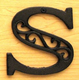 Cast Iron Letter S