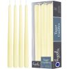 Hyoola 12" Ivory Dripless European Made Taper Candles, Unscented Paraffin Wax with Cotton Wicks, 12-Pack