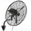 VEVOR Wall-Mount Misting Fan, 24 Inch, 3-speed High Velocity Max. 7000 CFM, Waterproof Oscillating Industrial Wall Fan, Commercial or Residential for