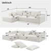 [VIDEO provided] [New] 109*68" Modular Sectional Living Room Sofa Set, Modern Minimalist Style Couch, Upholstered Sleeper Sofa for Living Room, Bedroo