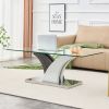 Modern dining table,Tea Table.Coffee Table. Tempered glass countertop, and artistic MDF legs are perfect for hosting dinners, conferences, home, and o