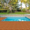 27pcs Wood Interlocking Deck Tiles 11.8"x11.8", Waterproof Flooring Tiles for Indoor and Outdoor, Patio Wood Flooring for Patio Porch Poolside Balcony