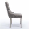 Furniture, Collection Modern, High-end Tufted Solid Wood Contemporary Velvet Upholstered Dining Chair with Chrome Stainless Steel Plating Legs,Nailhea