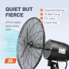 VEVOR Wall-Mount Misting Fan, 24 Inch, 3-speed High Velocity Max. 7000 CFM, Waterproof Oscillating Industrial Wall Fan, Commercial or Residential for