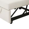 3-in-1 Sofa Bed Chair, Convertible Sleeper Chair Bed,Adjust Backrest Into a Sofa,Lounger Chair,Single Bed,Modern Chair Bed Sleeper for Adults,White(Ol