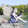 1pc Miniature Fairy Resin Statue, Resin Craft For Garden Yard Outdoor Indoor Lawn Porch Balcony Patio Decor