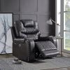 Braylon Recliner (Power Motion); Magnetite PU