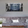 Family Quotes Canvas Wall Art,Family a Little Bit of Crazy Loud Love Wall Art for Living Room,Inspirational Motto Canvas Prints Poster Stretched Frame