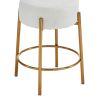 24" Tall, Round Bar Stools, Set of 2 - Contemporary upholstered dining stools for kitchens, coffee shops and bar stores - Includes sturdy hardware sup