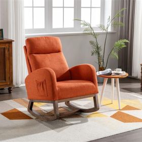 living room Comfortable rocking chair living room chair (Color: as picture)