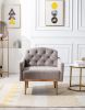 Accent Chair ,leisure single sofa with Rose Golden feet