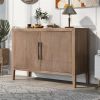 U-Style Storage Cabinet Sideboard Wooden Cabinet with 2 Metal handles and 2 Doors for Hallway, Entryway, Living Room