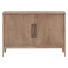 U-Style Storage Cabinet Sideboard Wooden Cabinet with 2 Metal handles and 2 Doors for Hallway, Entryway, Living Room