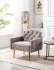 Accent Chair ,leisure single sofa with Rose Golden feet